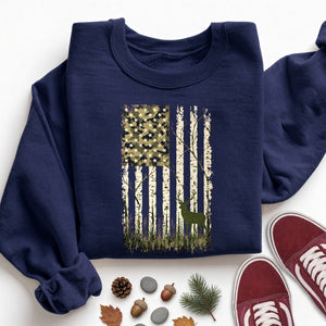 Stag American Flag Sweatshirt