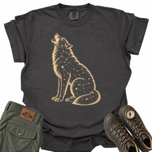 Star Chart Wolf Comfort Colors T-Shirt