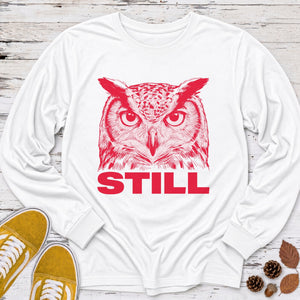 Still Owl Long Sleeve Tee