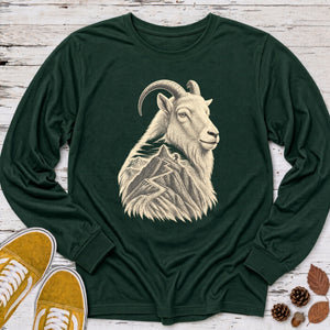 Summit Goat Portrait Long Sleeve Tee