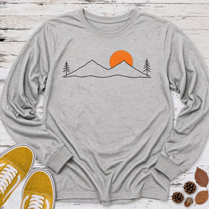 Sunset Mountain Top Long Sleeve Tee