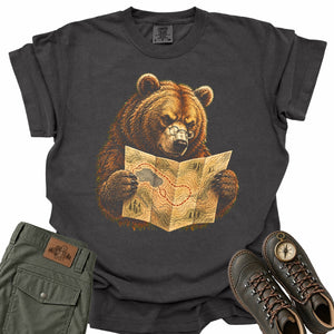 Trail Map Grizzly Comfort Colors T-Shirt