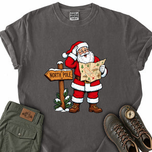 Trail Map Santa T-Shirt
