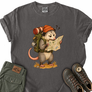 Upside Down Map Possum T-Shirt