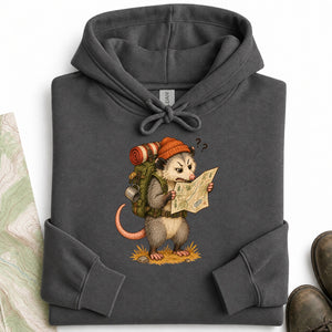Upside Down Map Possum Hoodie