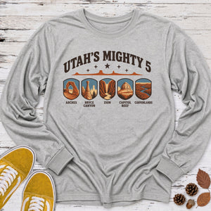 Utah Mighty 5 Long Sleeve Tee