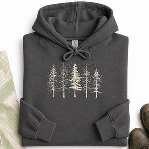 Winter Pine Treeline Hoodie