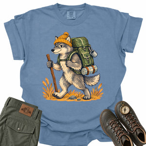Wolf Backpacker Comfort Colors T-Shirt