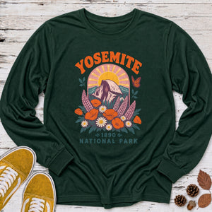 Yosemite Wildflower Arch Long Sleeve Tee