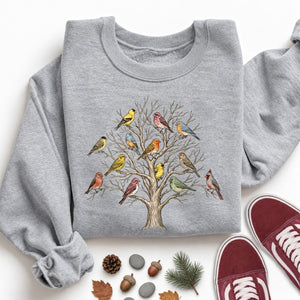 Songbirds on Bare Tree Sweatshirt